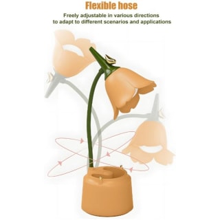Flower Desk Lamp with Pen Holder - Yellow