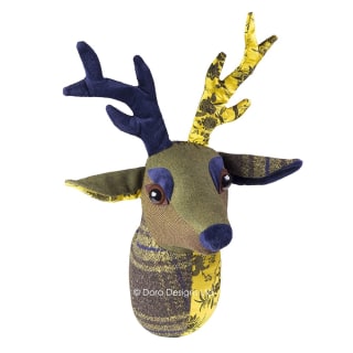 Patchwork Buxton Stag Trophy Head by Dora Design