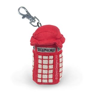 Telephone Box Key Ring by Dora Designs