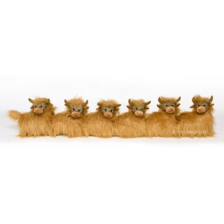 Angus Highland Cow Fabric Draught Excluder by Dora