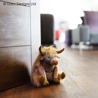 Angus Highland Cow Doorstop by Dora Designs