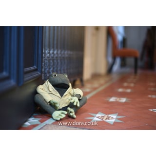 Novelty Frog Fabric doorstop | Dora Designs