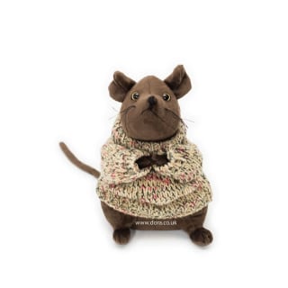 Duncan Mouse doorstop by Dora Designs