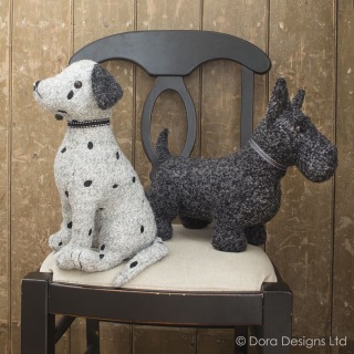 Mac Scottie Fabric Dog Doorstop by Dora Designs
