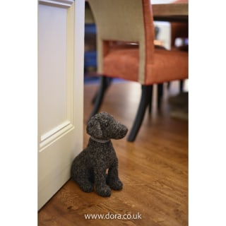 Bella Black Labrador Dog Doorstop | Dora Designs