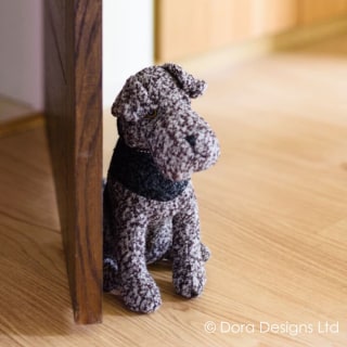 Alfie Airedale Dog Doorstop by Dora Designs