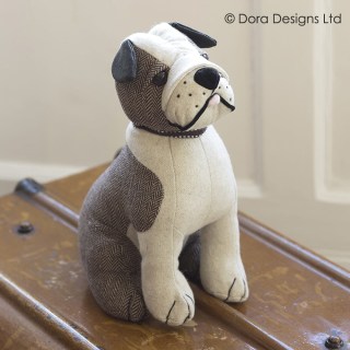 Bulldog Weighted Doorstop by Dora Designs