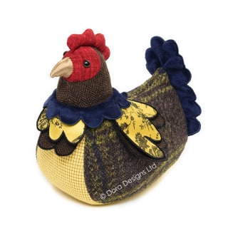 Patchwork Hen Doorstop by Dora Designs