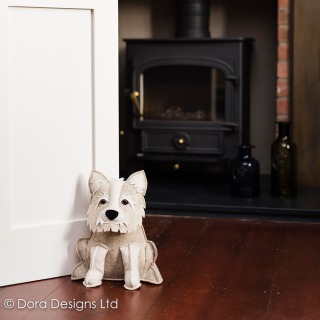 Lewis the Westie Doorstop by Dora Designs