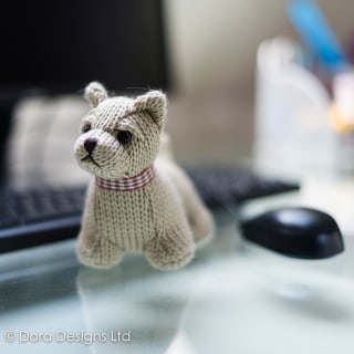 Iona Junior Westie paperweight by Dora Designs