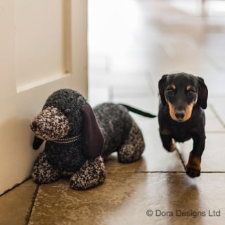 Weenie Dachshund Doorstop by Dora Designs