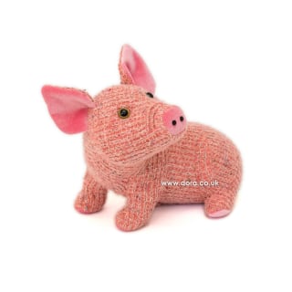 Pig Tam Doorstop Posh Traditional by Dora Designs