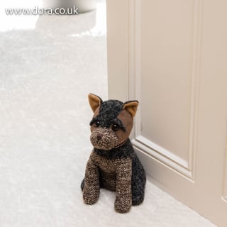 Teddy Terrier Fabric Doorstop By Dora Designs