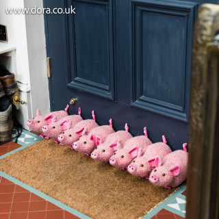 Gertrude Piglet Frabric Draught Excluder by Dora 