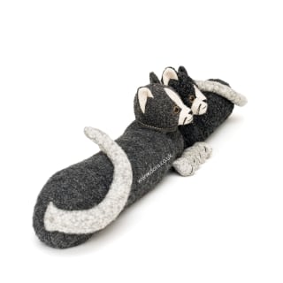 Cat Twin Draught Excluder by Dora Designs