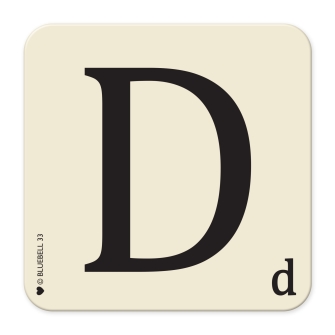 Letter D Coaster