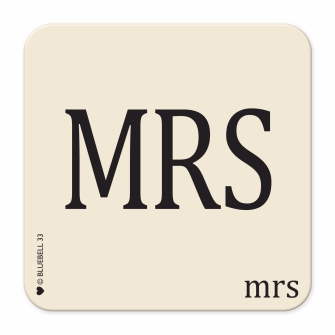 MRS Wedding Table Mat