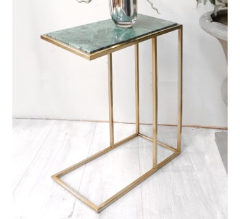 Slim gold side table clearance