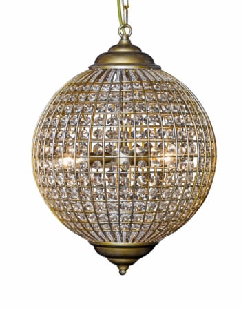 Large Gold Globe Chandelier