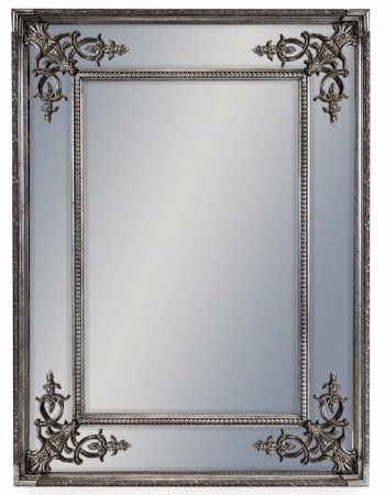 Silver Square French Mirror