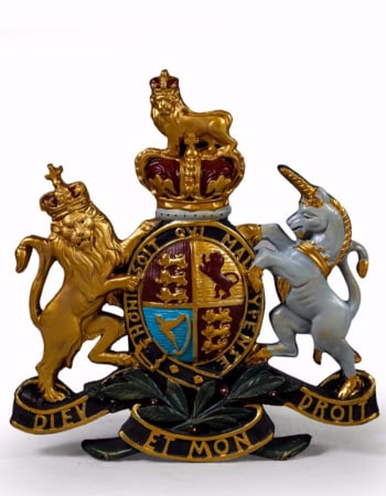 Large Coloured Coat of Arms Wall Plaque