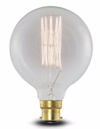 Retro Extra Large Line Filament Globe Bulb (B22 40w)