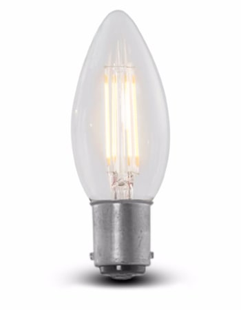 LED 4w Candle Retro Filament Bulb (B15 small bayonet cap)