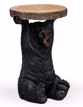 Black Bear Holding "Trunk Slice" Side Table