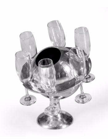 Polished Aluminium Saturn Ice Bucket