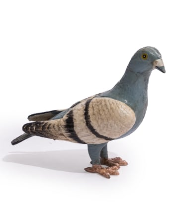 Cast Iron Standing Pigeon Figure