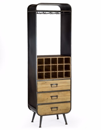 Camden Metal and Wood Bar Unit