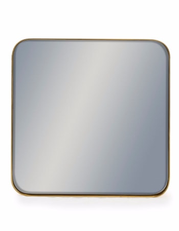 Medium Square Gold Framed Arden Wall Mirror