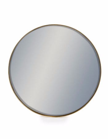 Medium Round Gold Framed Arden Wall Mirror
