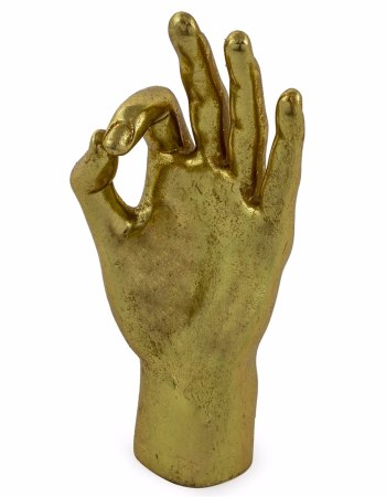 Gold "OK" Hand Figure