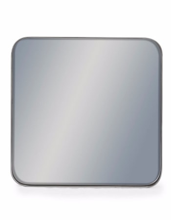 Small Square Silver Framed Arden Wall Mirror