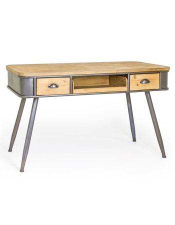 Shoreditch Metal and Wood Desk/Console Table