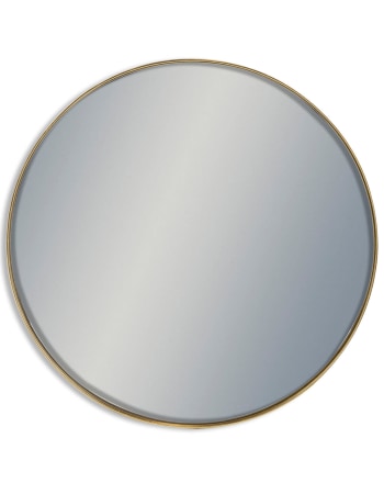 Giant Round Gold Framed Arden Wall Mirror