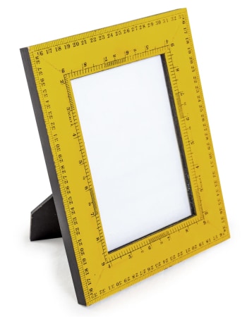 Retro Yellow Ruler 5x7" Photo Frame