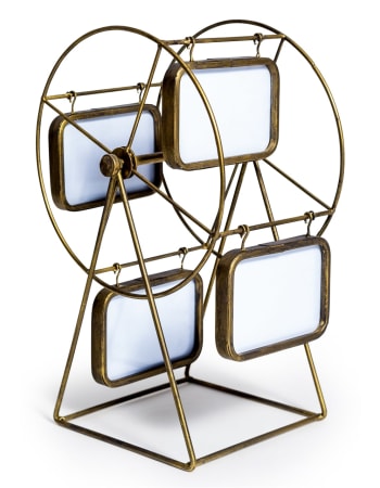 Gold Metal Ferris Wheel Multi Photo Frame