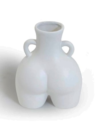 Matt White Small "Love Handles" Booty Vase (to be bought in qtys of 2)