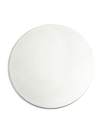 Round Large Plain Mirror w/ Bevel Edge