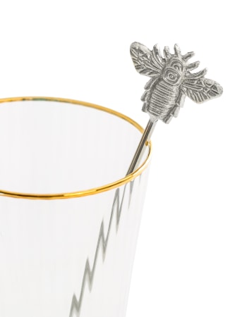 Set of 4 Nickel Bumblebee Drinks Stirrers