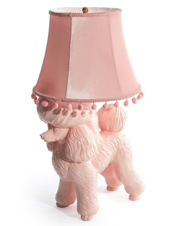 Pink Poodle Table Lamp