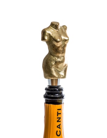 Antique Gold Female Torso Bottle Stopper (to be bought in qtys of 8)