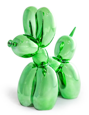 Large Electro Green Dog Figure