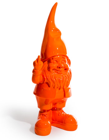 Medium Bright Orange "Naughty Gnome" Figure