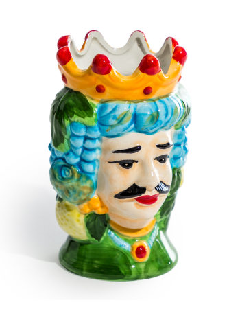 Sicilian King Moor Head Ceramic Storage Pot (to be bought in qtys of 4)