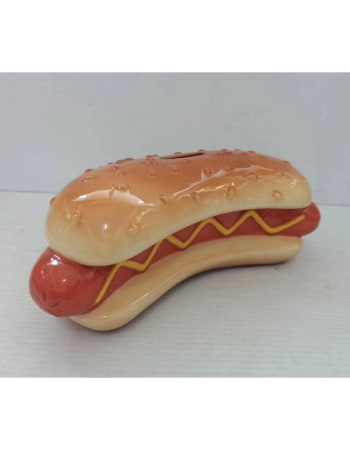 Ceramic Hotdog Money Bank