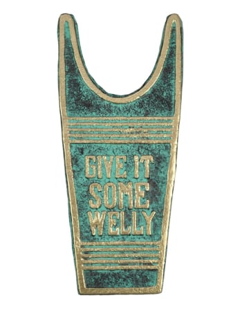 Cast Iron "Give It Some Welly" Boot Jack