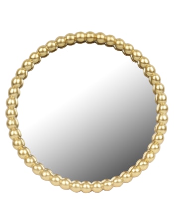 Gold Ball Framed Wall Mirror